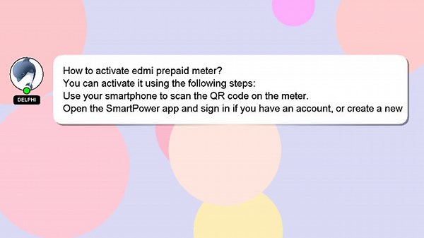 How to activate edmi prepaid meter?