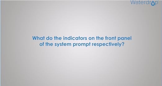 What are the indicators on the front panel of the system?