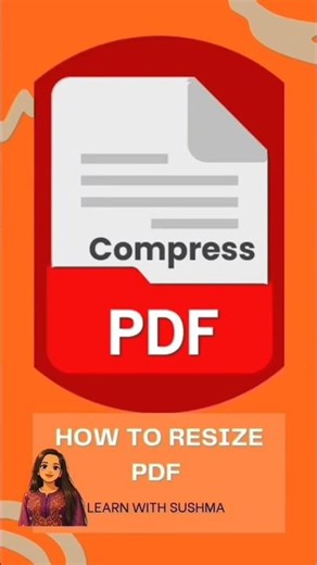PDF Size Kam Kaise Kare 😱 | 5 Sec Trick | No App Needed 🔥#pdfcompress #pdfresize #pdftips #onlinepdf