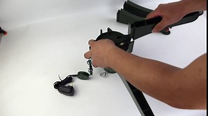 Christmas Tree Stand (360-Degree Rotating Back and Forth Adjustable) - Suitable for Artificial Christmas Trees Under 7.5 FT, with 3 Adjustable Screws (31.5''dia/80cm) GD-040-L