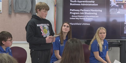 Marshfield High School students showcase value of tech ed to state’s top educator