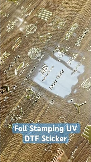 Foil stamping Solution with 60R UV DTF printer #uvdtf #uvdtfprinter #uvdtfprinting