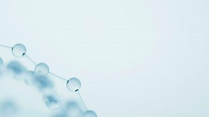 Molecule structure with hexagonal shape, 3d rendering.