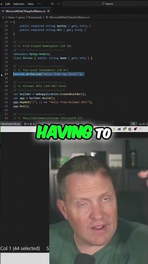 Microsoft's Minimal APIs: Simplify Development! #shorts