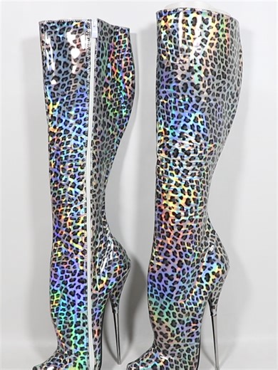 Sorbern Holo Leopard Knee High Boots Women Speical Ballet Stilettos 18Cm High Heel Shoes #HoloLeopardBoots #BalletStilettos #18cmHeels #KneeHighStilettos #ExtremeHeels #StatementStilettos #HolographicLeopard #AnimalPrintHeels #DramaticHeels #FetishHeels #ArchitecturalHeels #CatwalkHeels #SpecialtyFootwear #DesignerHeels #UniqueHeels #CustomHeels #BootsOfInstagram #ShoeGame #HeelsDaily #FashionStatement #BoldStyle #DareToWear #RunwayReady #EditorialStyle #NightOutHeels #PartyShoes #GoingOutBoots 