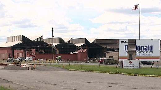 Former McDonald steel mill being demolished