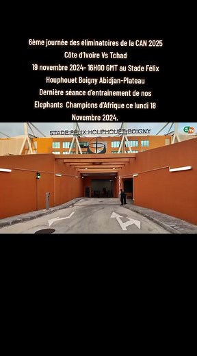 #2025🇨🇮🇨🇮🇨🇮 Préparation 6ème journée des éliminatoires de la CAN 2025/Côte d’Ivoire Vs Tchad ce mardi 19 novembre 2024- 16H00 GMT au Stade Félix Houphouet Boigny Abidjan-Plateau. Dernier entrainement des Elephants ce lundi 18 Novembre 2024. Allons terminer cette dernière fenêtre en beauté... 🇨🇮⭐⭐⭐🇨🇮 #2025🇨🇮🇨🇮🇨🇮