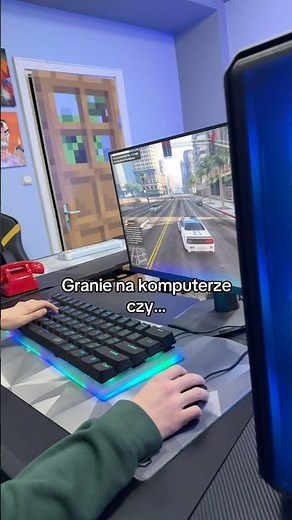 Lepiej się gra na komputerze czy na laptopie?😅 #gamer #komputer #gry