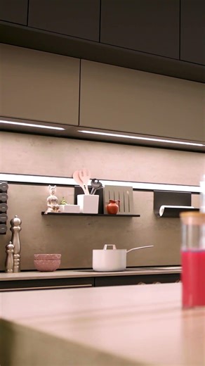 Fino Ambient Lighting Kitchen Design | LED Lighting Concept by Novalina Kitchens