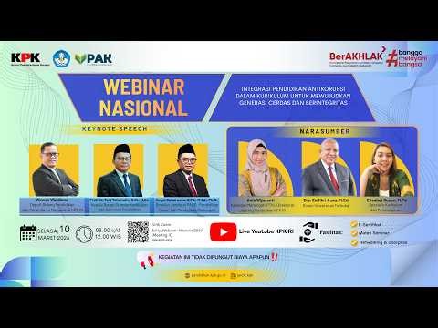 WEBINAR PENGUATAN KAPASITAS JEJARING PENDIDIKAN ANTIKORUPSI JENJANG PAUD DIKDASMEN TAHUN 2026