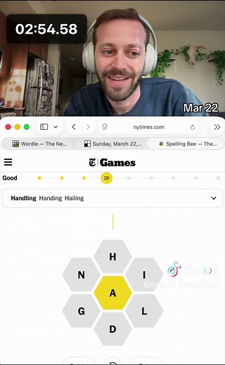 NYT Games 2 Minute Challenge: Wordle & Crossword | March 22, 2026