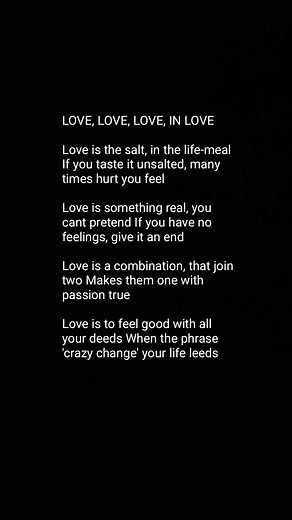 1.2K views · 30 reactions | The feeling of love is amazing. When you are in love, everything feels good. Life is beautiful when you have someone to love in your life.  Heartfelt Romantic love poem for my darling #heartfeltlovemessage #forher #relationship #couple #lovepoem #thankyou #feeling #lovepoetry #lovelife #sadpoetry #hearttouching #kiss #miss #girlfriend #boyfriend #husband #wife #dating #darling #babe #sweetheart | Love Poems And Messages | Facebook