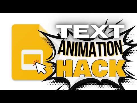 Google Slides Text Animation Hack You Need (Zoom Transition)