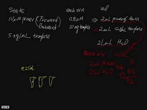 setup PCR with master mix