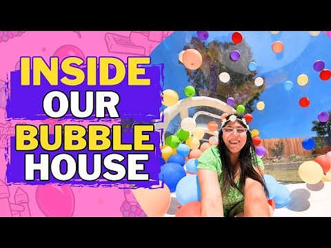 Inside Our Inflatable Bubble House: What Does It Look Like Inside? Sensory Balloons