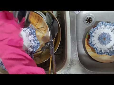 ASMR Cleaning Dishes with Mom 🍽️ | Relaxing Dish Washing Sounds for Sleep & Focus