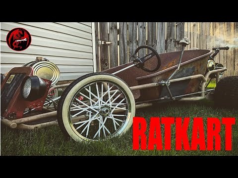 First ride video of the Rat Rod Go Kart build, RATKART hits the streets!