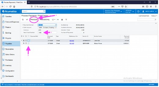 Acumatica Tips & Tricks: Resolving AP Check Printing Issues – NexVue (now Net at Work)