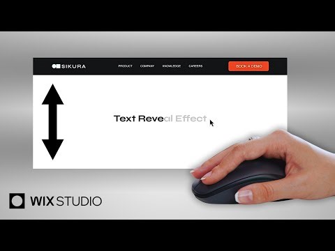 How To Add Scroll Text Reveal Effect in Wix Studio | Add Text Reveal Animation in Wix Studio