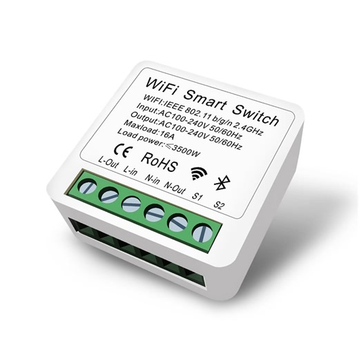 Naiovety Mini interruptor inteligente con Control remoto, temporizador para dormitorio, electrodomésticos, interruptor de circuito WiFi, Iluminación novedosa | Bodega Aurrera en línea