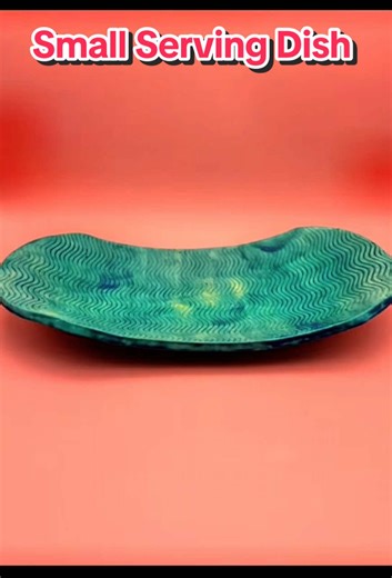 Glazing a Blue-Green Matte Ceramic Dish