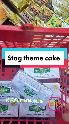 Simple and effective STAG theme cake #STAG #cake #trinidad