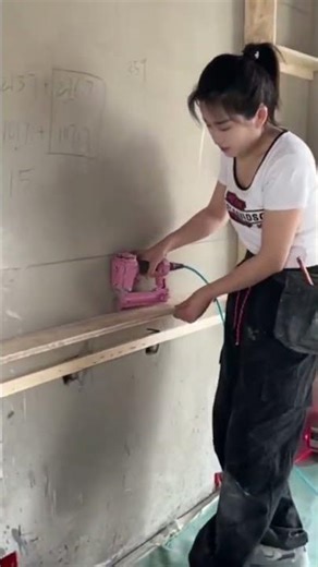 Ceiling Installation Using a Nail Gun #shorts