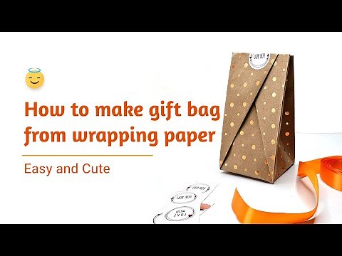 DIY Paper Gift Bag Tutorial 🤩 Easy and Customizable Gift Packaging