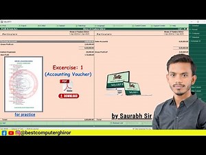 Tally ERP 9 Practical Training Step by step🔥| Exercise 1 Explained Very Easily|Beginners Must Watch😱