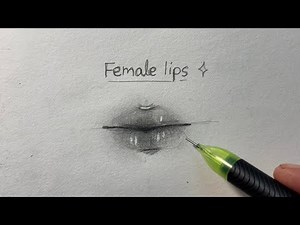 Draw Female Lips in 3 Minutes | Easy Step-by-Step Tutorial