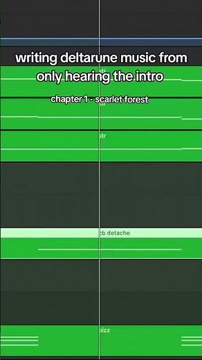 making scarlet forest from #deltarune from only hearing the intro