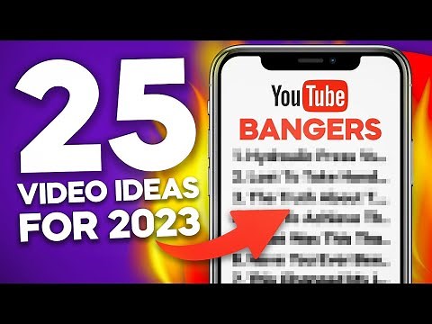 25 YouTube Video Ideas That Will BLOW UP Your Channel In 2023! (ANY NICHE)
