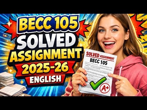 BECC 105 EM Solved Assignment 2025-26 | Mathematical Methods Economics | IGNOU PDF |