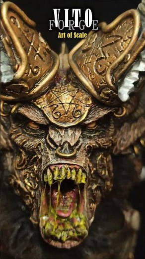 Fantastic Figure Painting: 1/6 Demon Bust | Fantasy Grimdark FX #miniaturepainting #demon