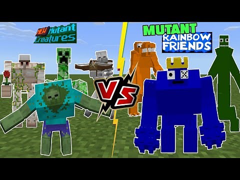 MUTANT Rainbow Friends VS Minecraft Mutant Creatures