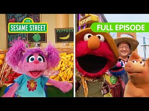 Elmo's Grocery Games and Funny Farm | Sesame Street Full Episode - Videos For Kids