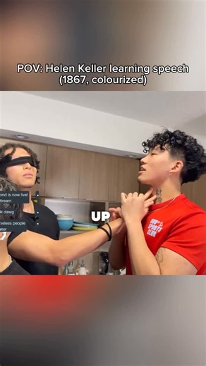 Daz Duo on Instagram: "do yall believe in helen keller?? twitch: CurlyheadDaz #explore #funny #viral #reels #streamer"