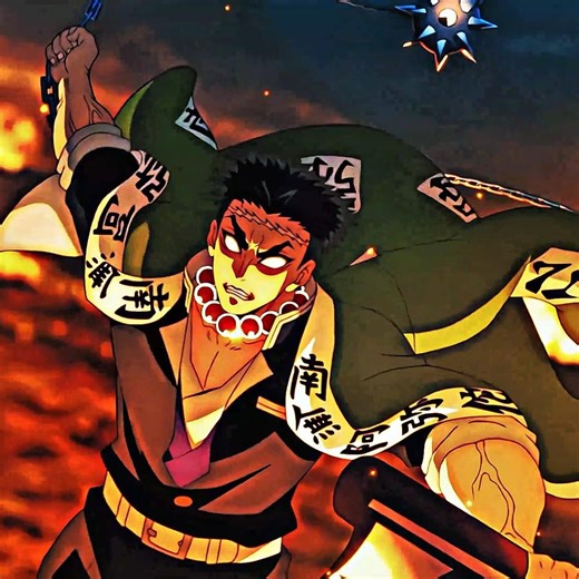 Muzan 👹vs 😤Gyomei:Fighting💥 Hadliya Todne Wali Tabahi! 🦴🔥 #demonslayer #kny #shortsfeed