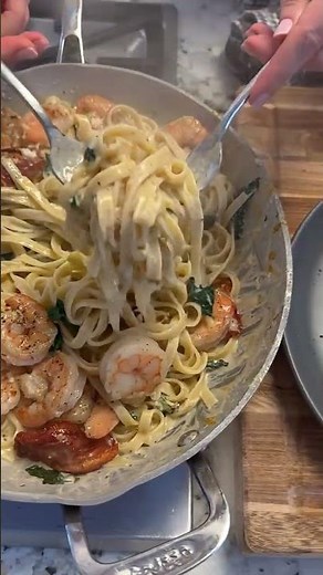 Shrimp Fettuccine Pasta