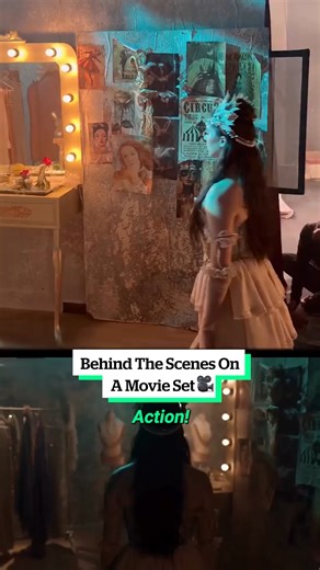 Between vision and reality, over 50 people worked behind this magical scene, countless cues were given, sets moved around..every second counts 🎥✨ #fblifestyle #movie #magic #behindthescenes | VT