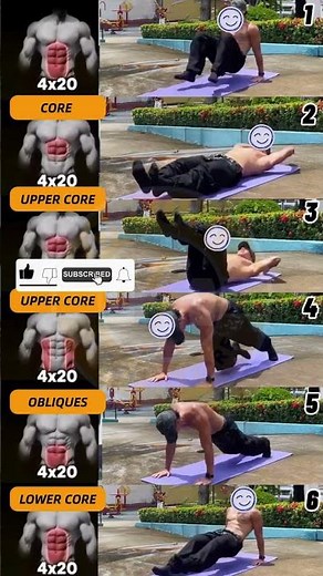 6 Easy Core Workouts for Men 💪