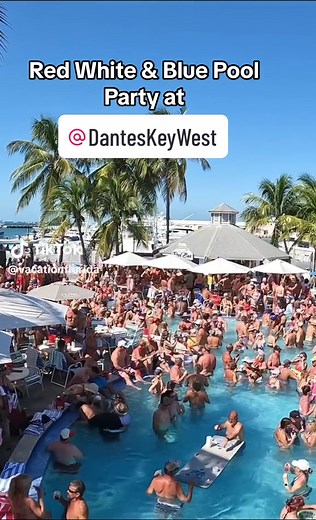 Love @DantesKeyWest This pool party for Fantasy Fest was insane . Follow along for more Fantasy Fest content all week !