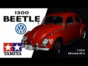 🚗🖌️ Building Volkswagen 1300 Beetle 1:24 Tamiya | Vintage Car Model