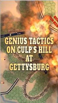 Genius Tactics on Culp's Hill at Gettysburg #history #civilwar #union #confederate