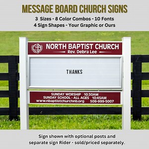 Church Message Board Sign: Outdoor Magnetic Marquee - Weatherproof - Etsy