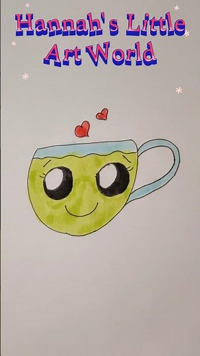 Easy Tea Cup Drawing