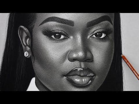 charcoal portrait / face shading