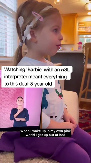 Deaf 3-Year-Old Watches 'Barbie' with ASL Interpreter
