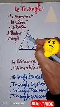 The different parts of a triangle #types of triangles #shortvideo