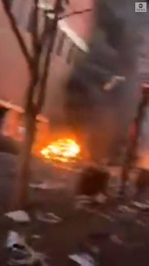 351K views · 1.4K reactions | Dramatic video shows chaos and destruction following this morning's explosion in downtown Nashville. Police say there were "announcements coming" from a parked RV before it exploded in apparent "intentional act." No significant injuries were reported. Read more: https://abcn.ws/37MKW2Q | ABC News | Facebook